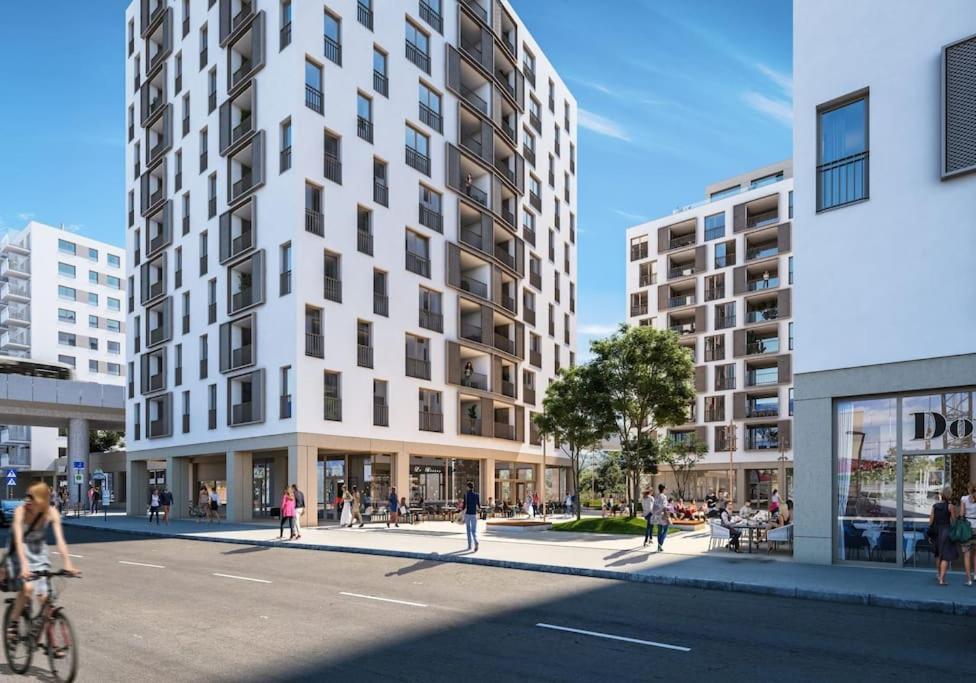 Donaublick Oasis: Stylische Wohnung Wien Exterior foto